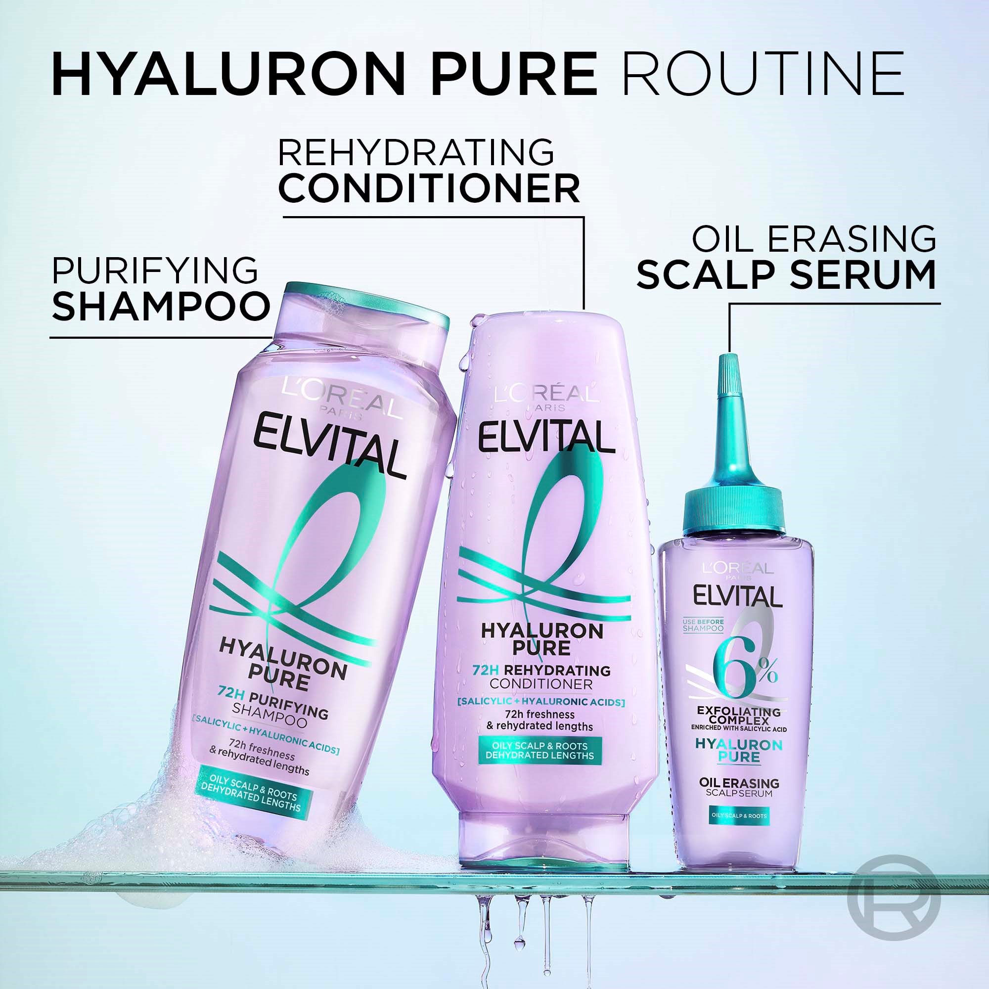L'Oréal Paris Elvital Hyaluron Pure Rehydrating Conditioner 400 ml (obrázok 8)