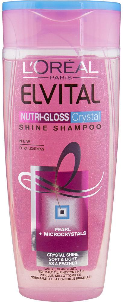 Loreal Paris Elvital Nutri Gloss Crystal Shine Shampoo 250 Ml