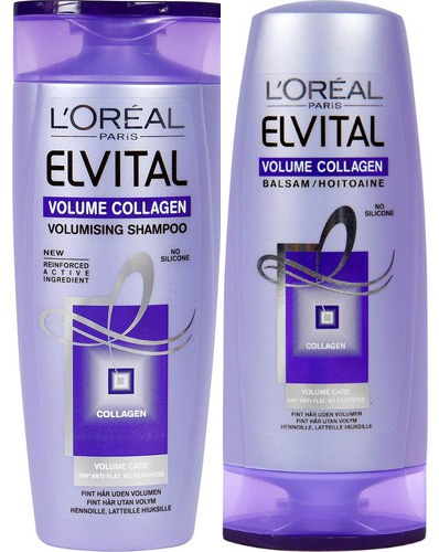Loreal Paris Elvital Collagen Volumising Shampoo+Conditioner | lyko.com