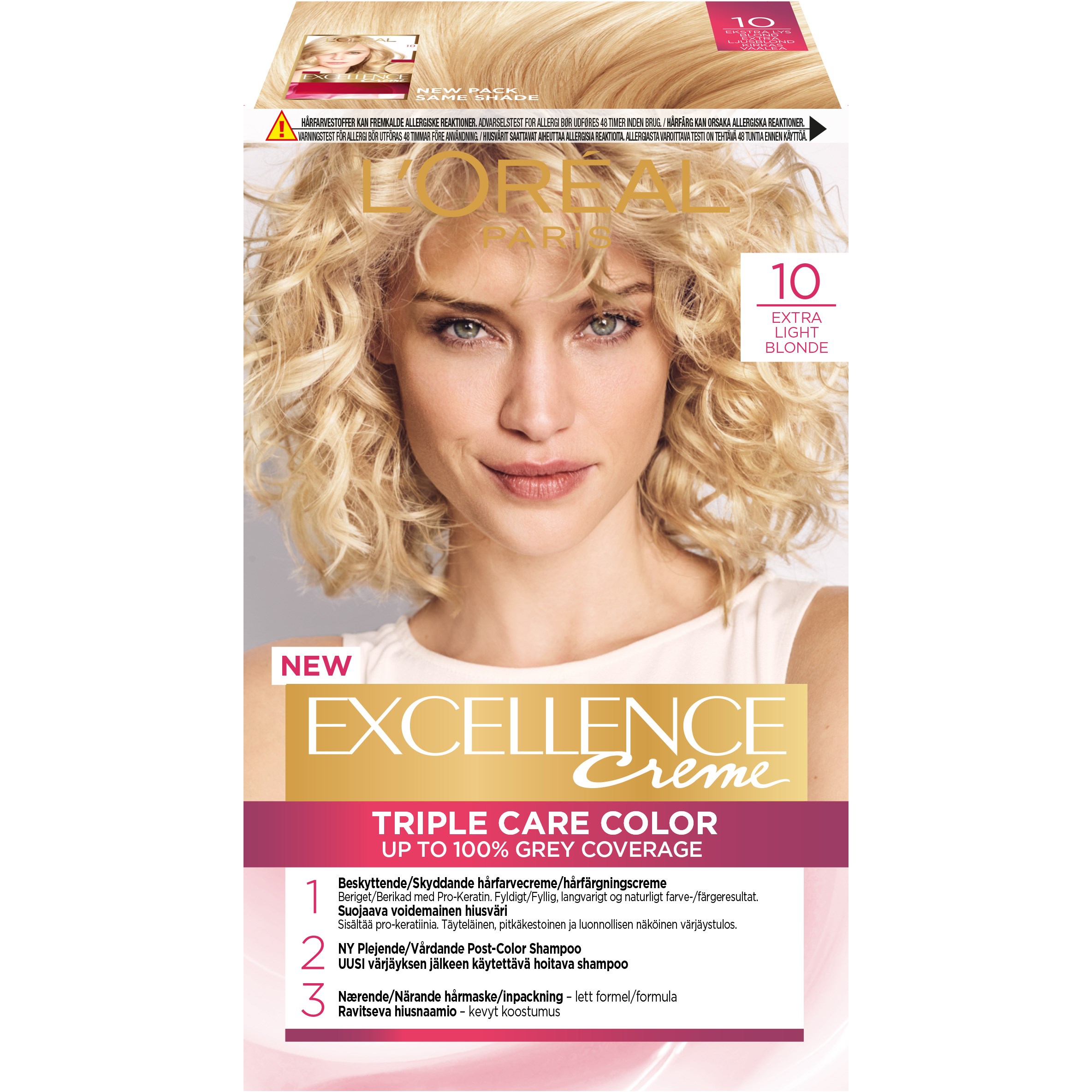 Läs mer om Loreal Paris Excellence Creme 10 Extra Light Blonde