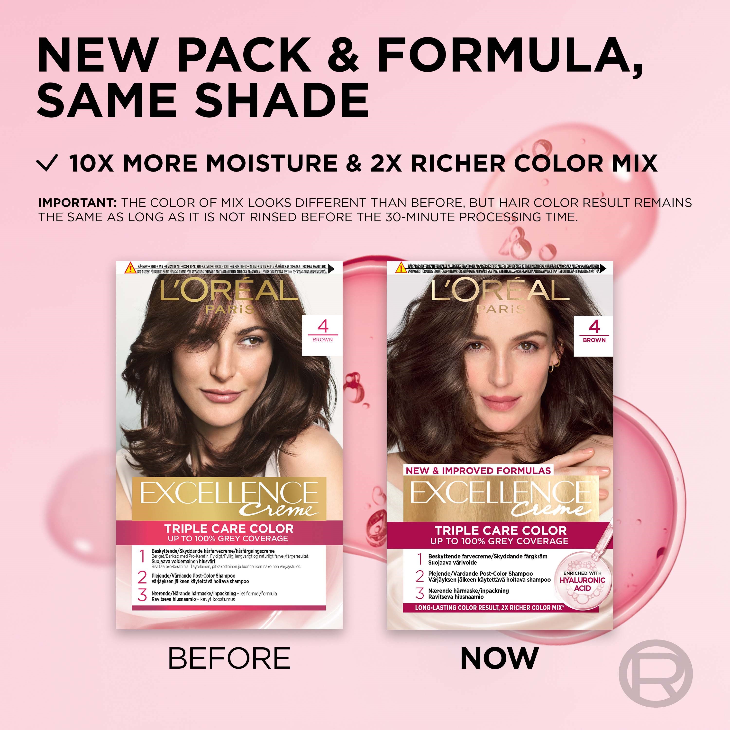 L'Oréal Paris Excellence Crème Triple Care Color 4 Brown (obrázok 5)