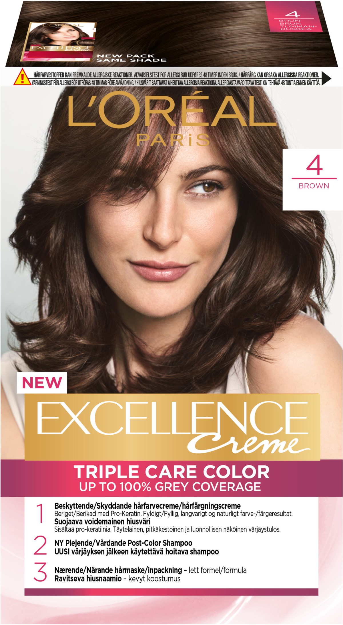 Loreal Paris Excellence Cr me Excellence Creme 4 Brown Lyko Loreal Paris Excellence Cr me Excellence Creme 4 Brown Lyko