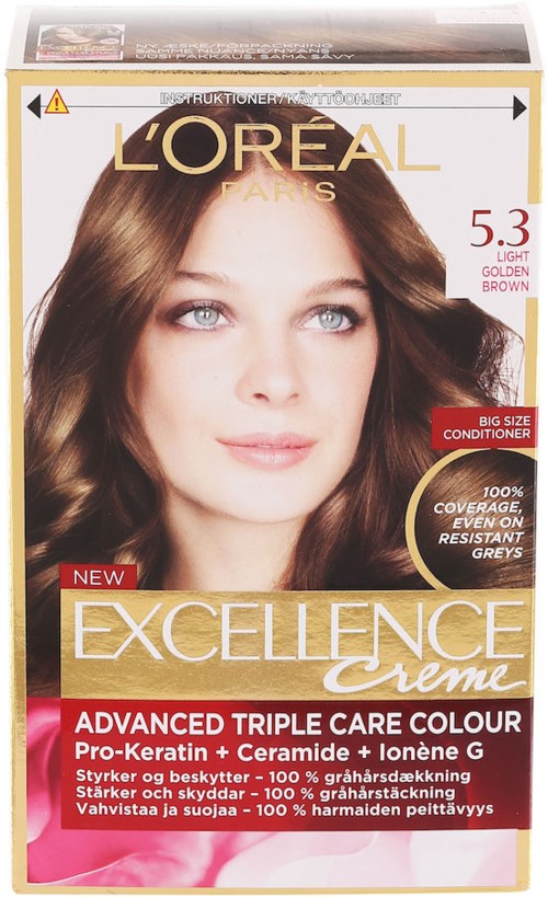 Loreal Paris Excellence Creme 5 3 Light Golden Brown Lyko Loreal Paris Excellence Creme 5 3 Light Golden Brown Lyko