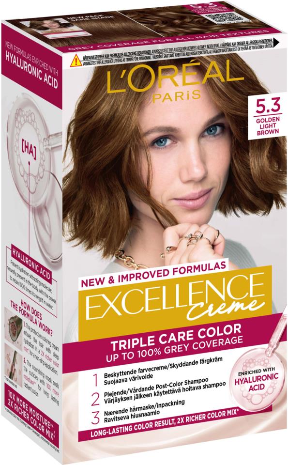 L'Oréal Paris Excellence Crème 5,3 Golden Light Brown