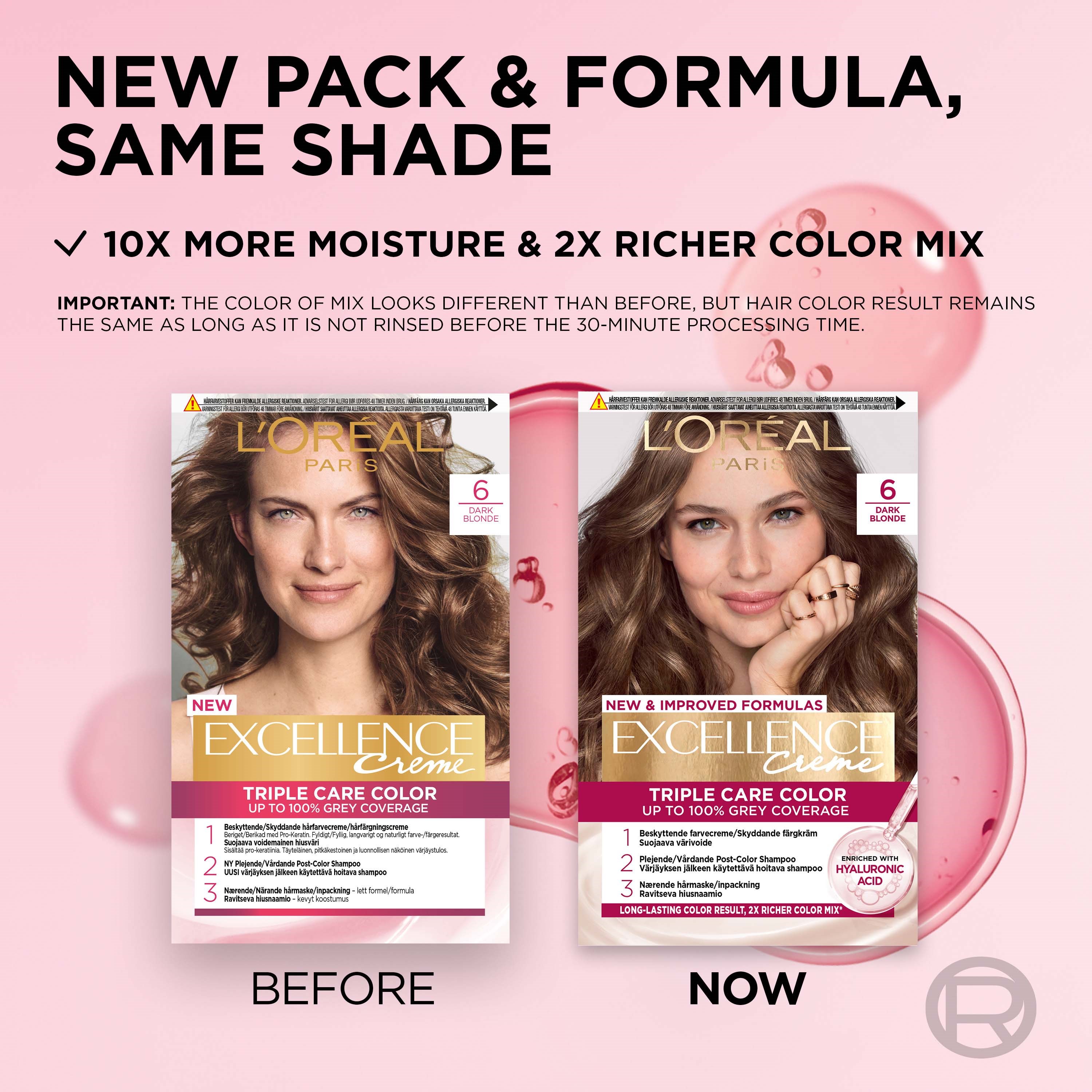 L'Oréal Paris Excellence Crème Triple Care Color 6 Dark Blonde (obrázok 5)