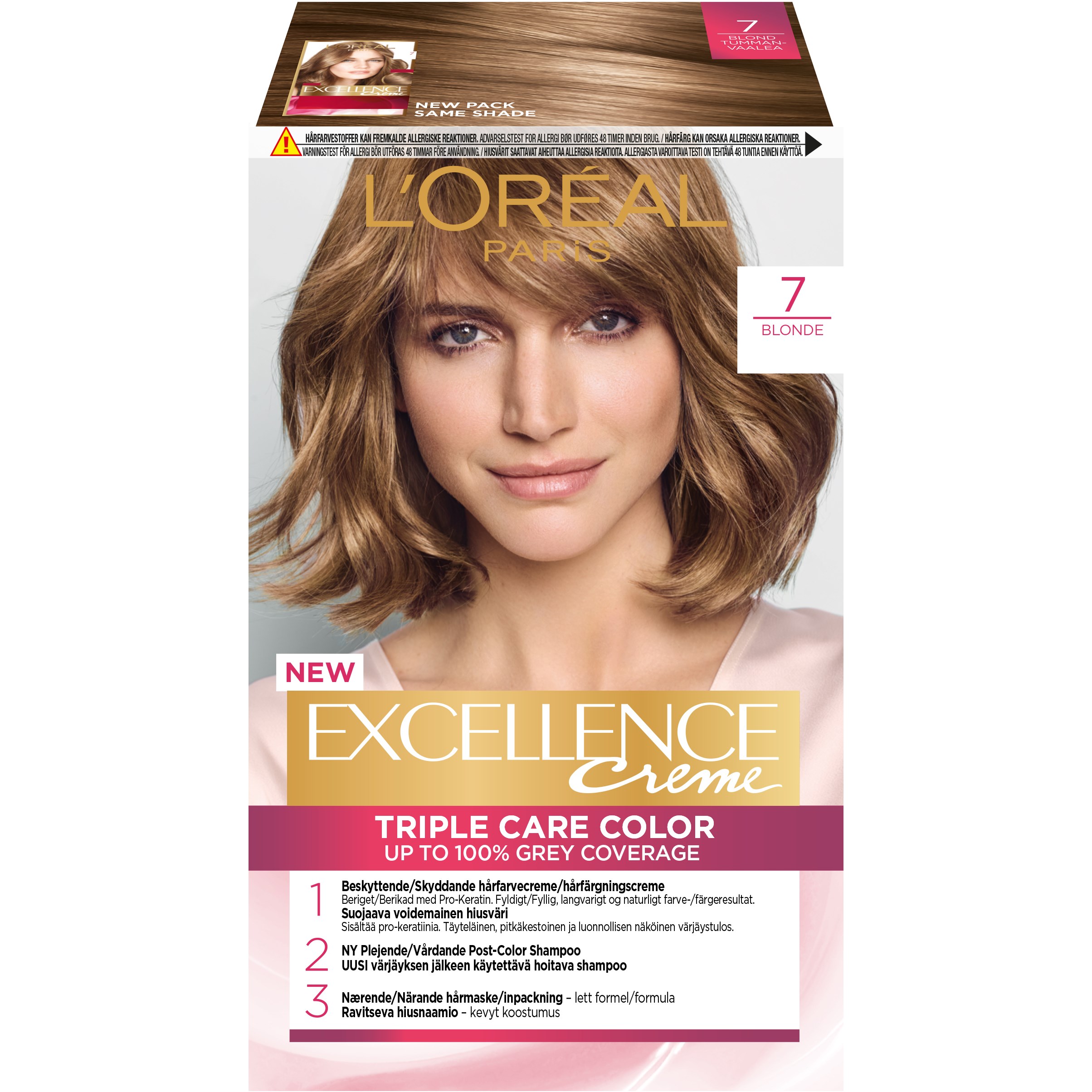 Läs mer om Loreal Paris Excellence Creme 7 Blonde