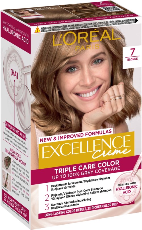 Loreal Paris Excellence Crème Triple Care Color 7 Blonde