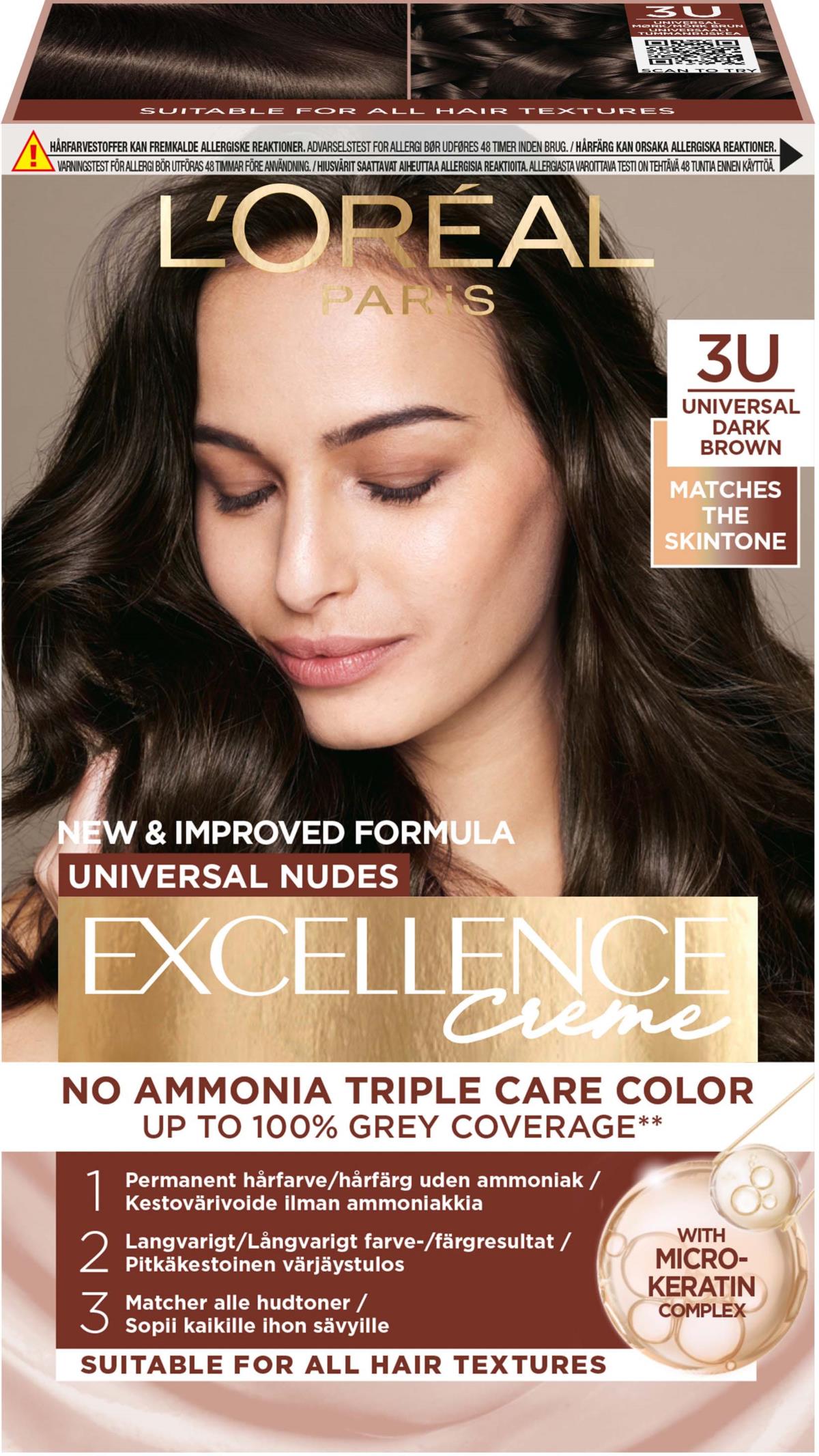 Loreal Paris Excellence Creme Universal Nudes 3U Universal