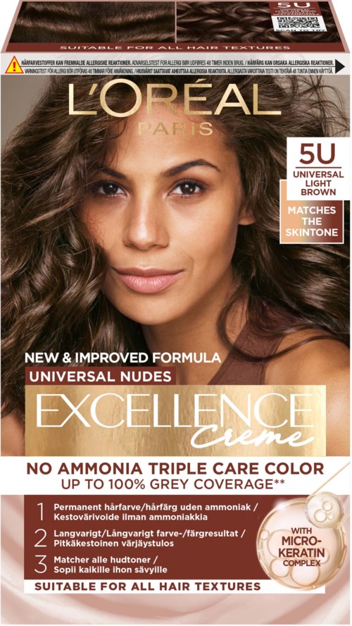 Loreal Paris Excellence Creme Universal Nudes 5U Universal Light Brown