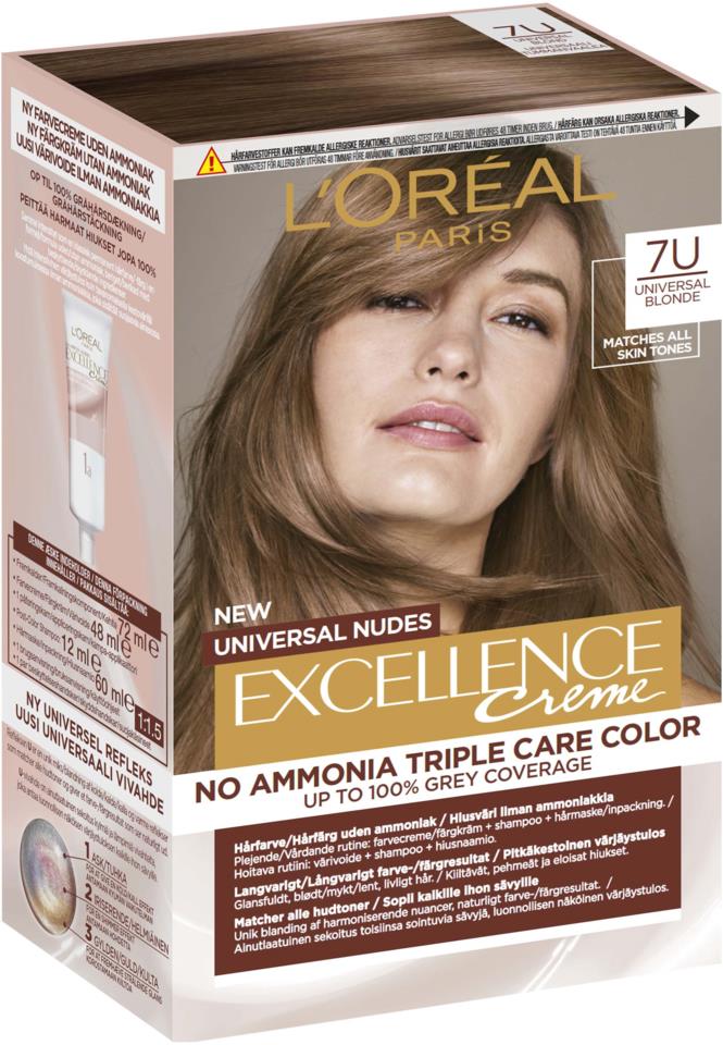 L'Oréal Paris Excellence Universal Nudes Blonde 7U  