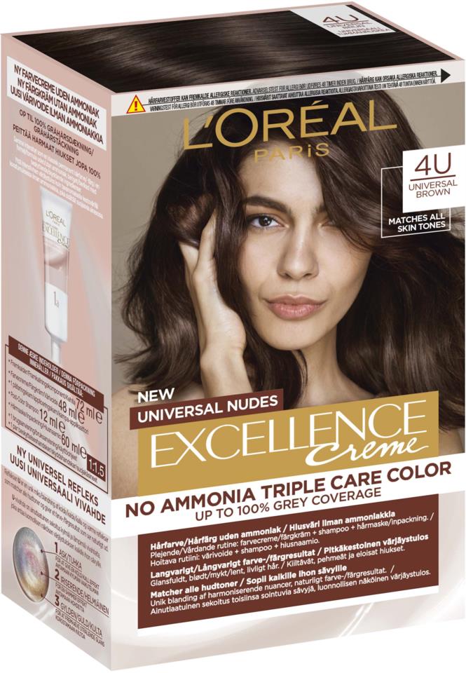 L'Oréal Paris Excellence Universal Nudes Brown 4U  
