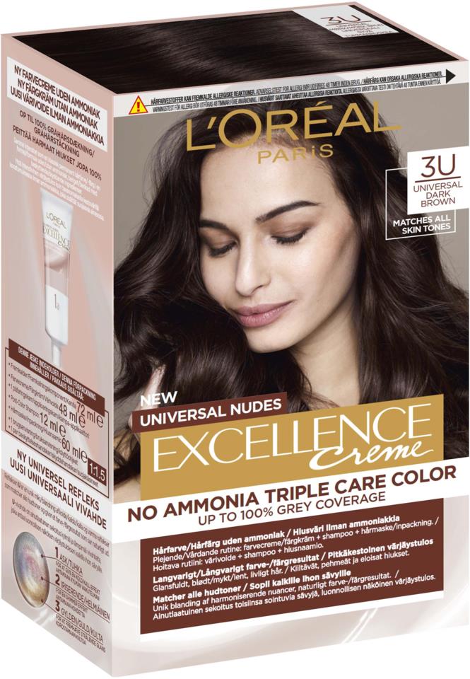 L'Oréal Paris Excellence Universal Nudes Dark Brown 3U  