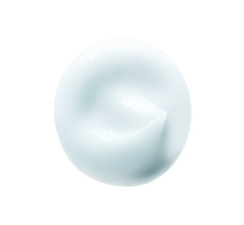 A white, glossy, spherical object with smooth surface and soft shadows, centered on a white background.