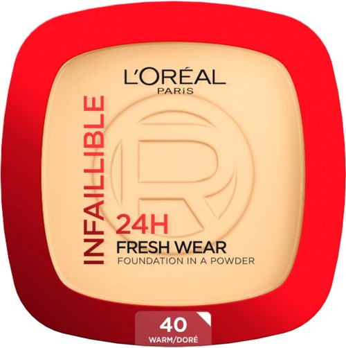 Loreal Paris Infaillible 24H Fresh Wear Foundation in a Powder 40 Warm Undertone