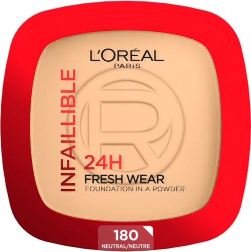 Loreal Paris Infaillible 24H Fresh Wear Foundation in a Powder 180 Neutral Undertone