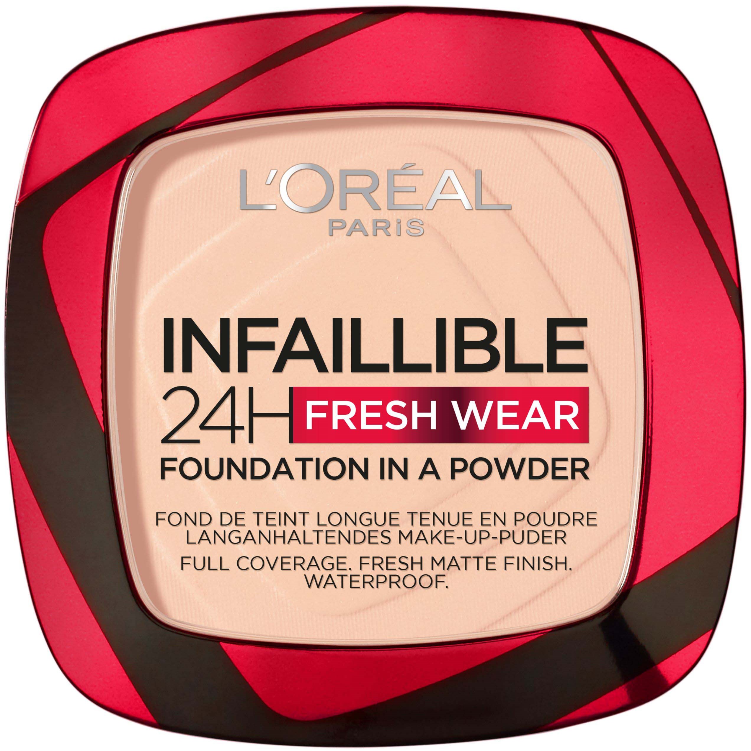 Läs mer om Loreal Paris Infaillible 24H Fresh Wear Powder Foundation Rose Sand 18