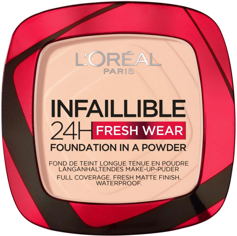 L'Oreal Paris Infaillible 24H Fresh Wear Powder Foundation Rose Sand 180