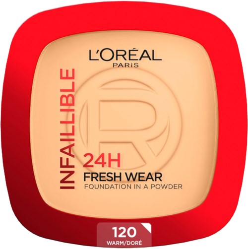 Loreal Paris Infaillible 24H Fresh Wear Foundation in a Powder 120 Warm Undertone