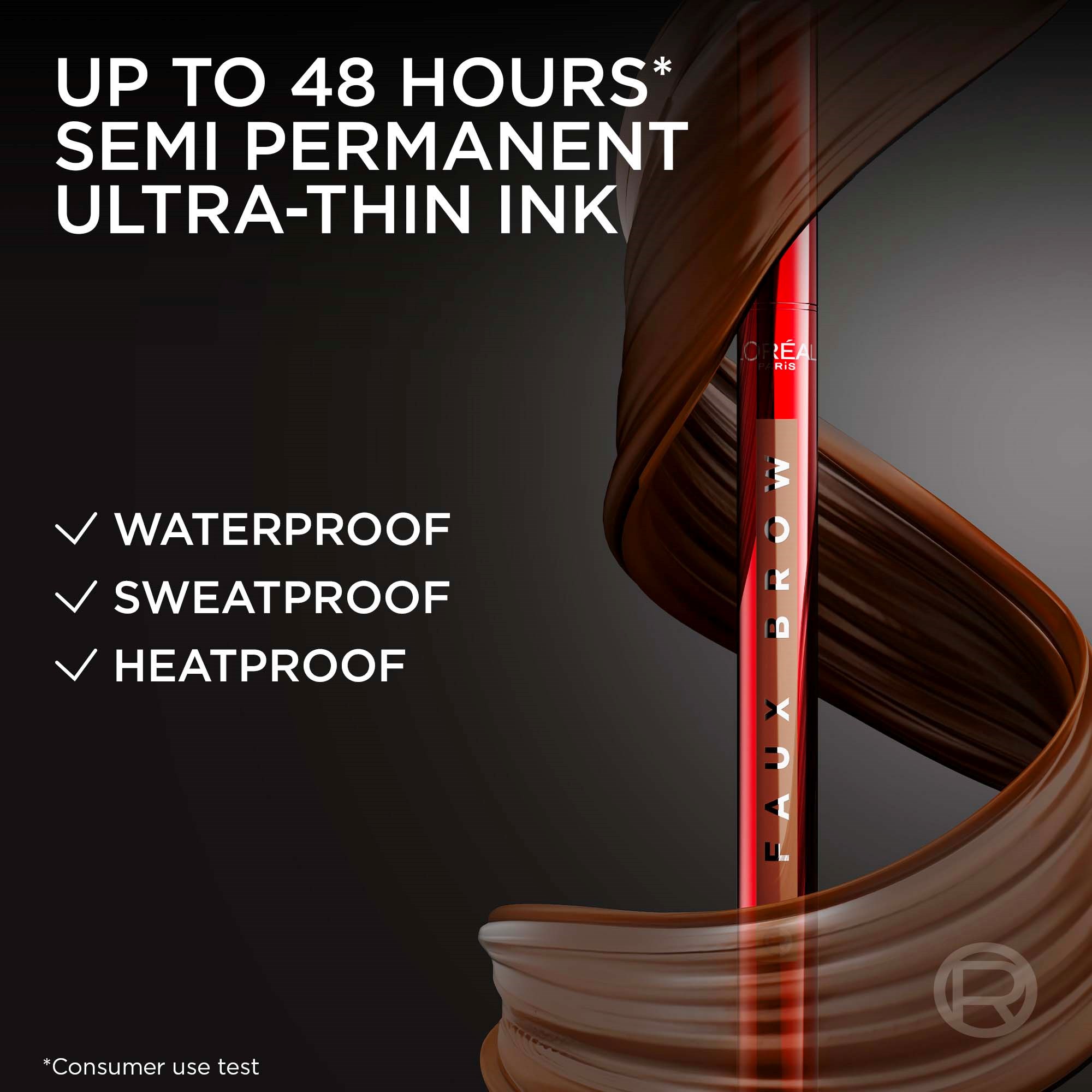 L'Oréal Paris Infaillible Faux Brow Pen 393 Soft Black (obrázok 5)
