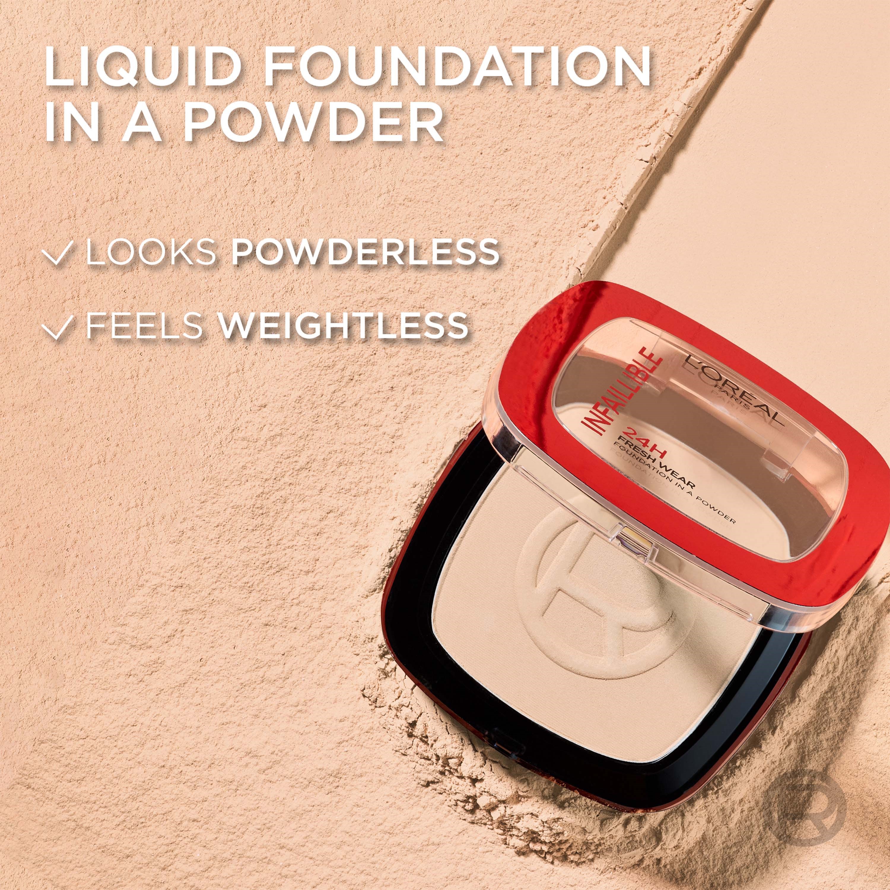 L'Oréal Paris Infaillible 24H Fresh Wear Foundation in a Powder 200 Ne (obrázok 7)