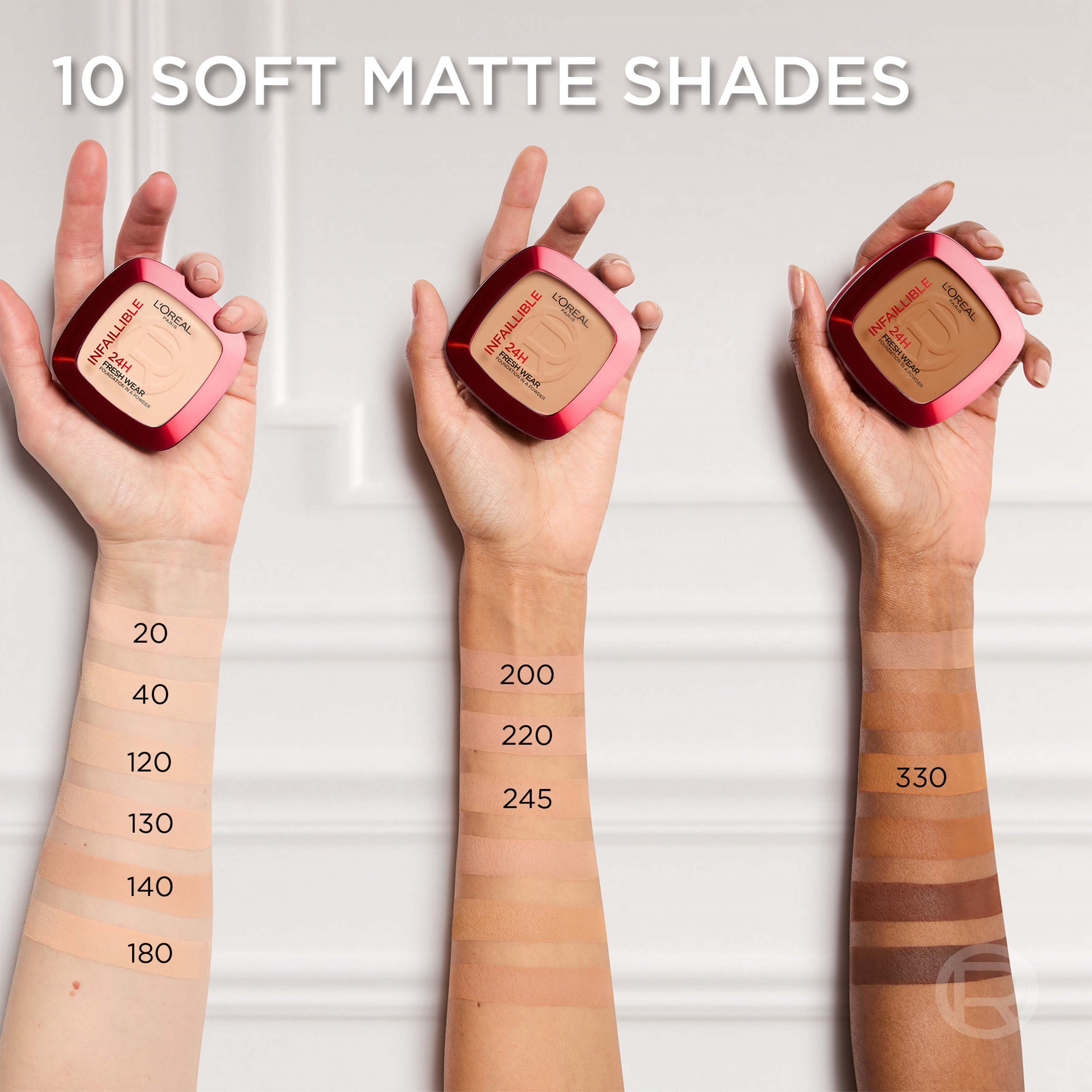 L'Oréal Paris Infaillible 24H Fresh Wear Foundation in a Powder 200 Ne (obrázok 9)