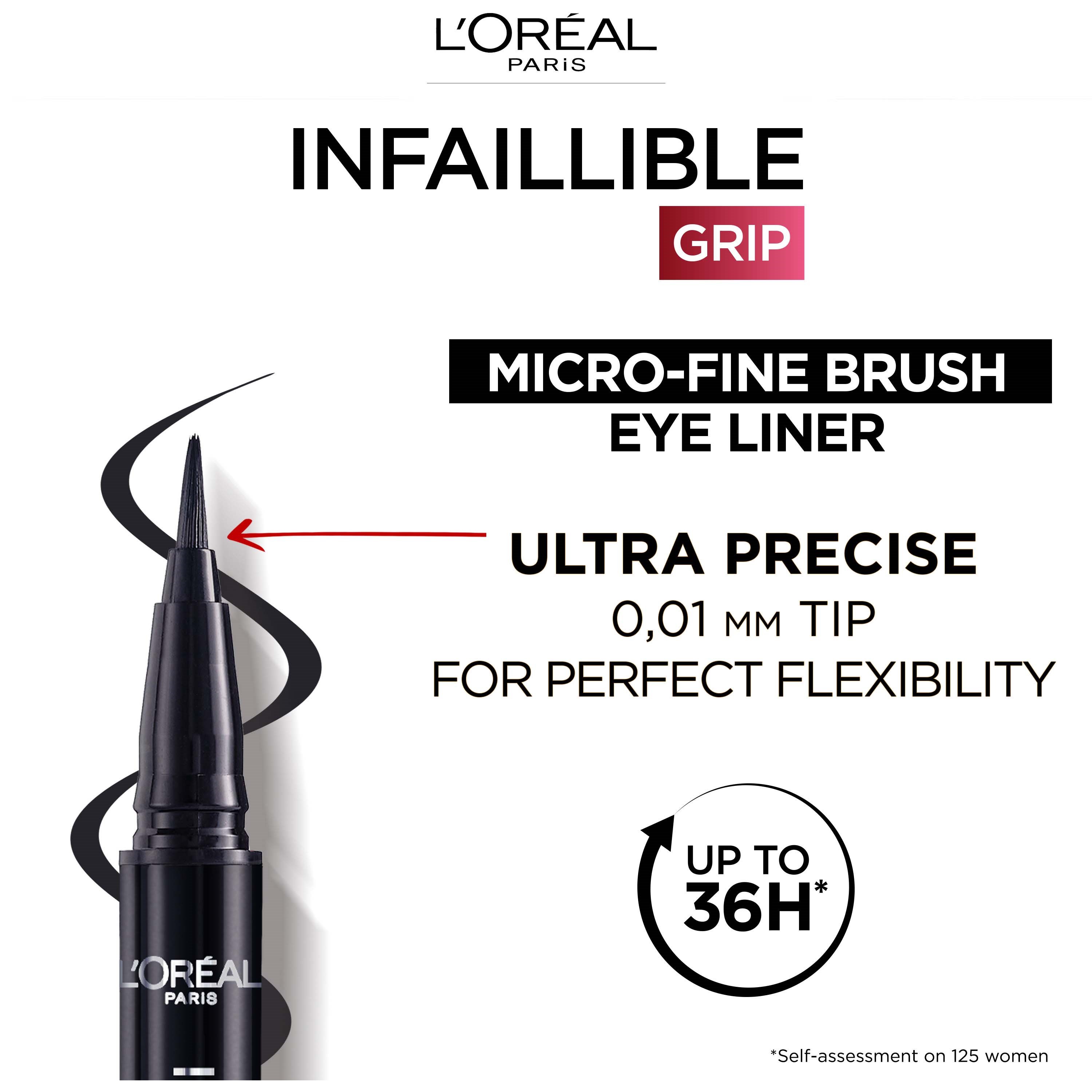 L'Oréal Paris Infaillible Grip 36H Micro-Fine Brush Eyeliner 01 Obsidi (obrázok 4)