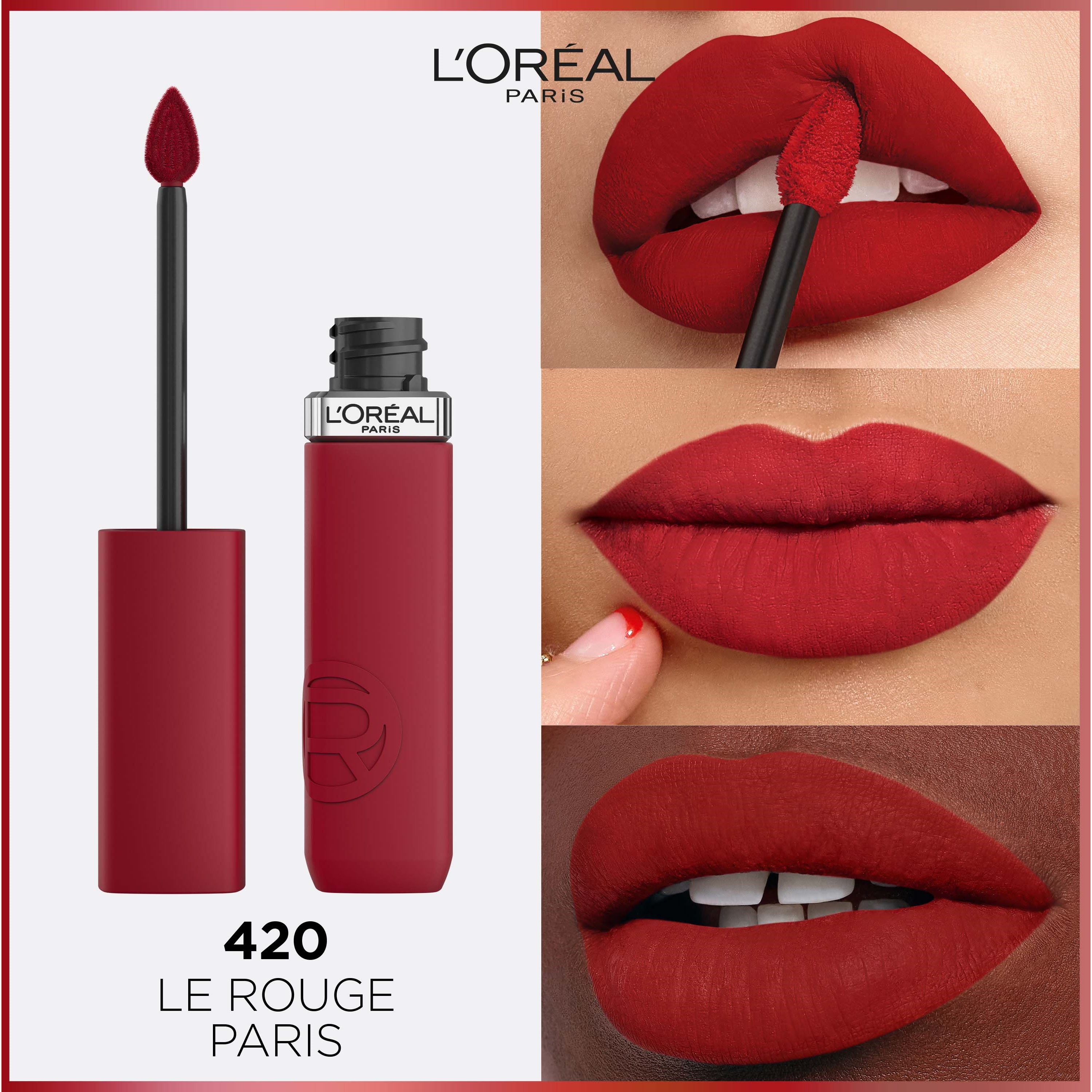 L'Oréal Paris Infaillible Matte Resistance 420 Le Rouge Paris (obrázok 4)