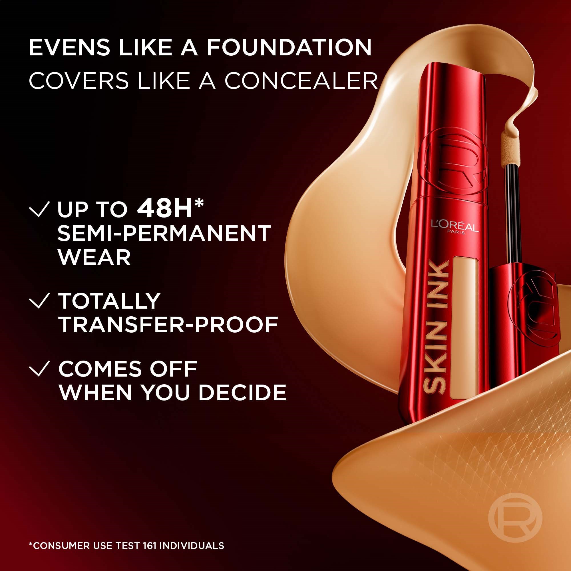 L'Oréal Paris Infaillible Skin Ink 2-in-1 Foundation Concealer Hybrid (obrázok 3)
