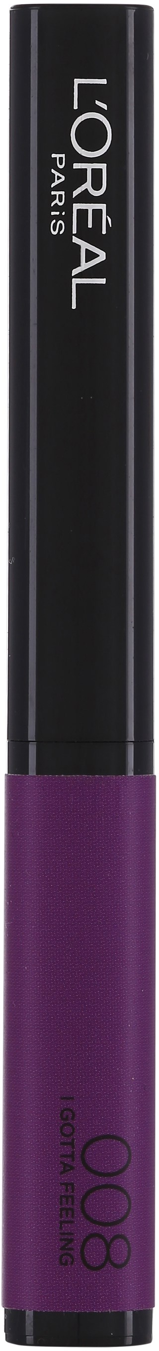 En lila läppstift i ett svart rör med L'Oréal Paris-märke.