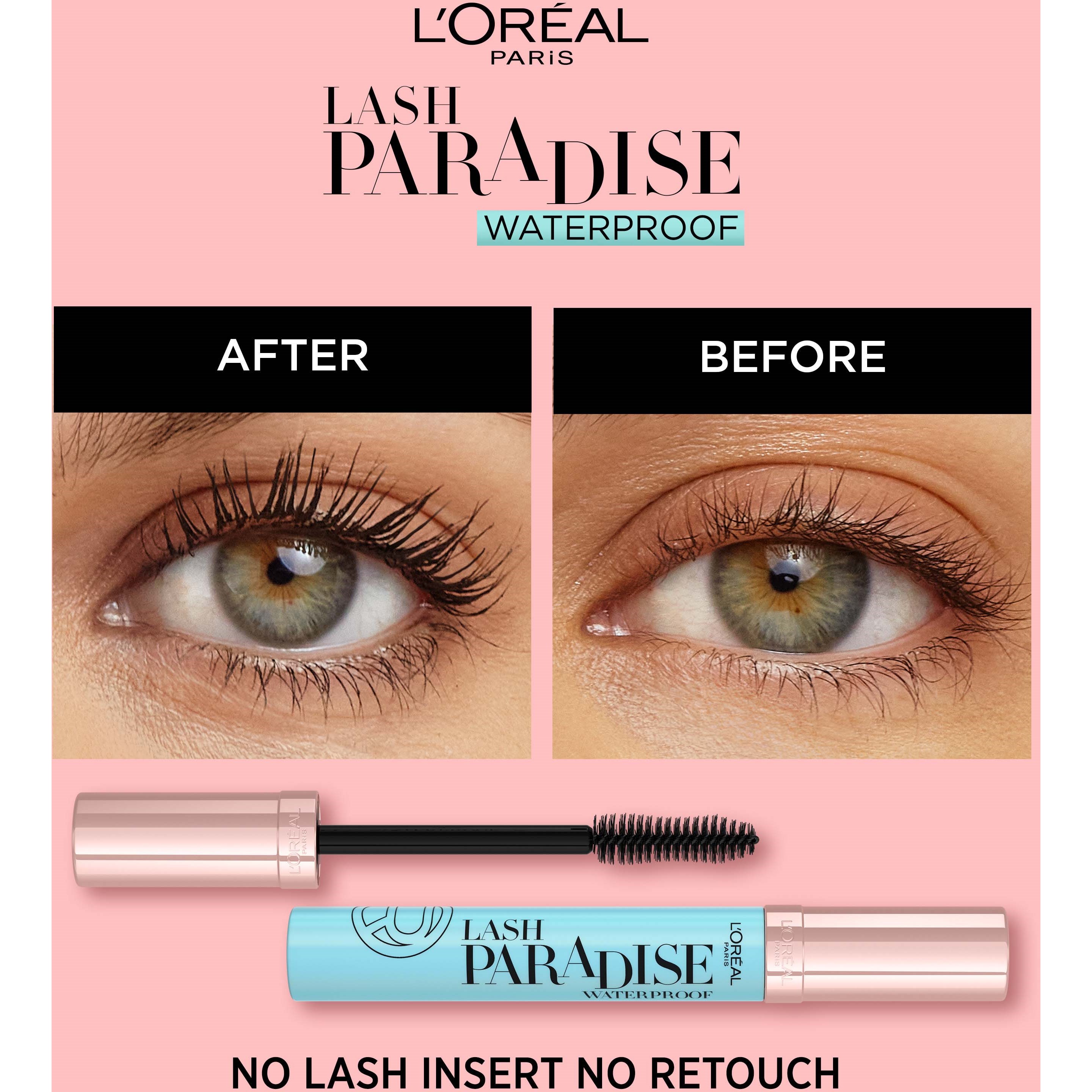 L'Oréal Paris Lash Paradise Waterproof Mascara 01 Black (obrázok 4)