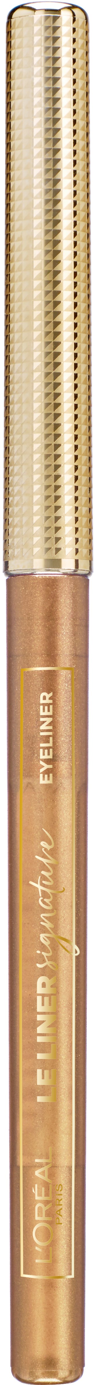 En makeup-blemlepind med guldhætte og beige krop, mærket "L'ORÉAL".