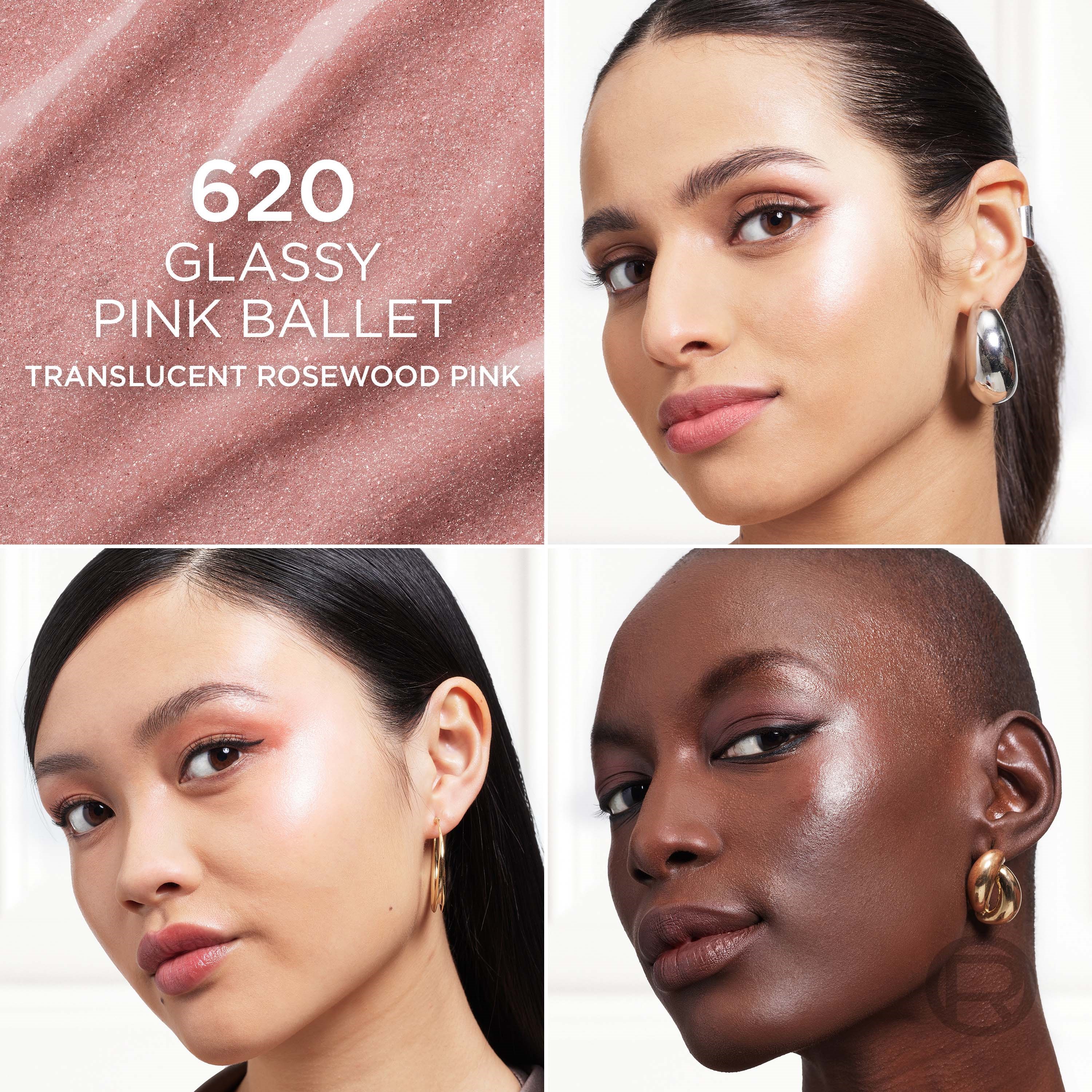 L'Oréal Paris Lumi Le Glass Highlighter Stick 620 Glassy Pink Ballet (obrázok 4)