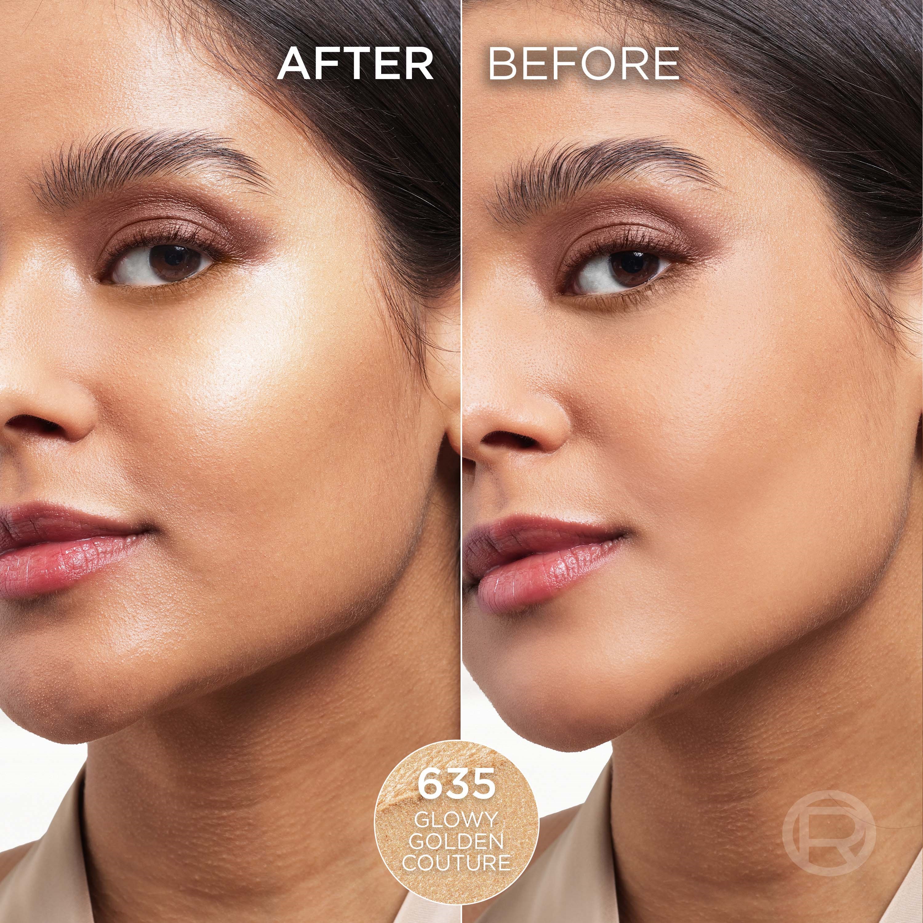 L'Oréal Paris Lumi Le Glow Highlighter Stick 635 Glowy Golden Couture (obrázok 5)