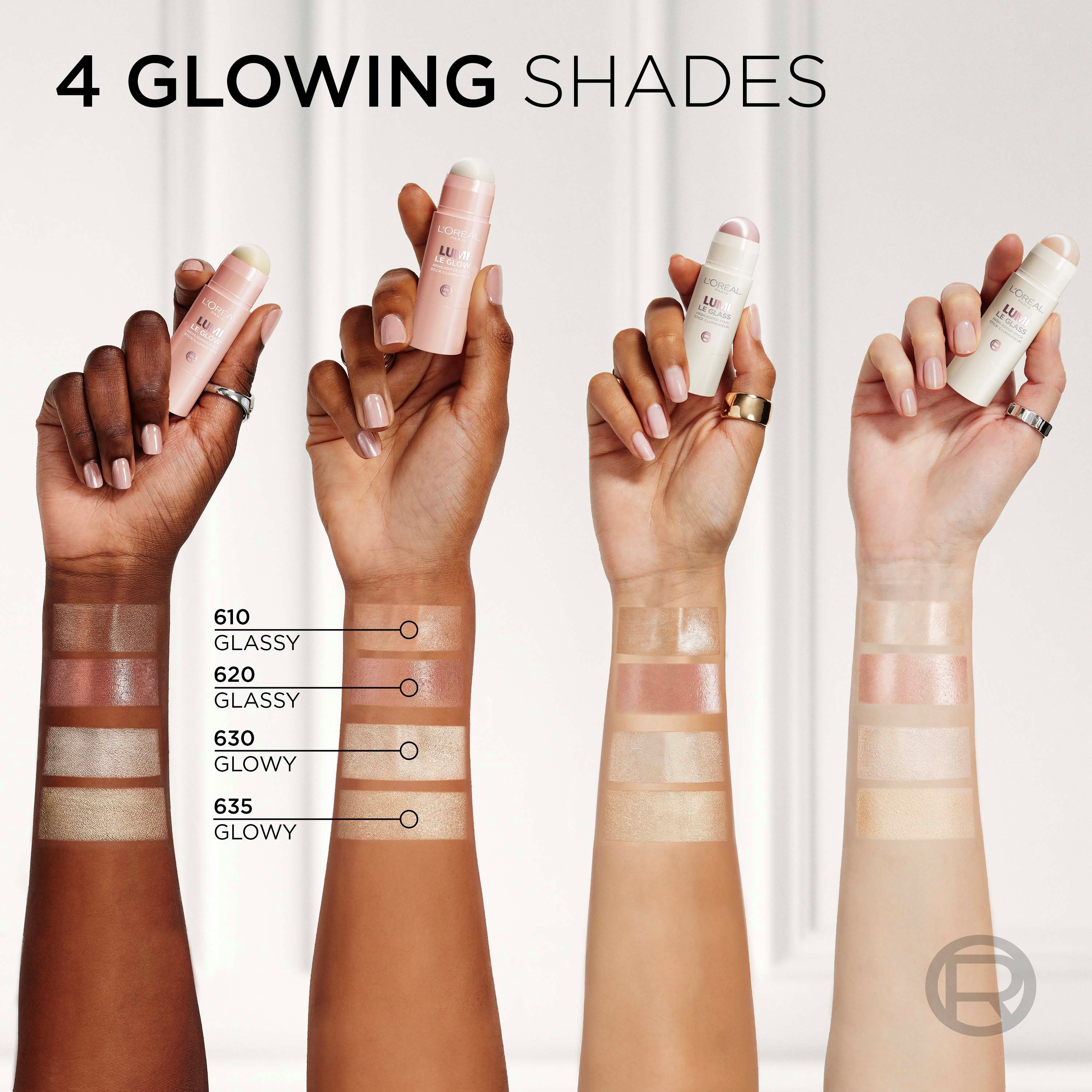 L'Oréal Paris Lumi Le Glow Highlighter Stick 635 Glowy Golden Couture (obrázok 8)