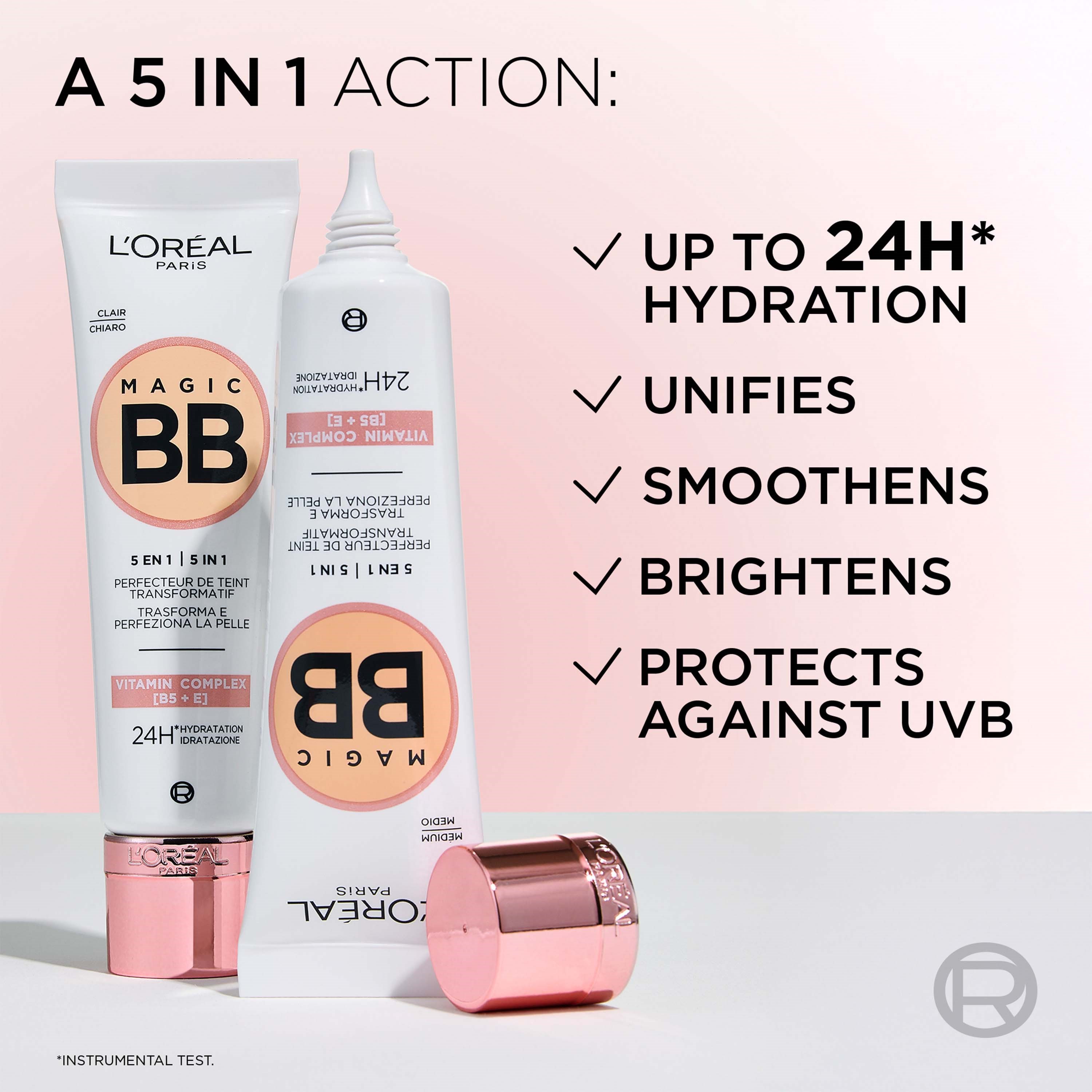 L'Oréal Paris Magic BB Cream, Transforming Skin Perfector 3 Medium Lig (obrázok 3)