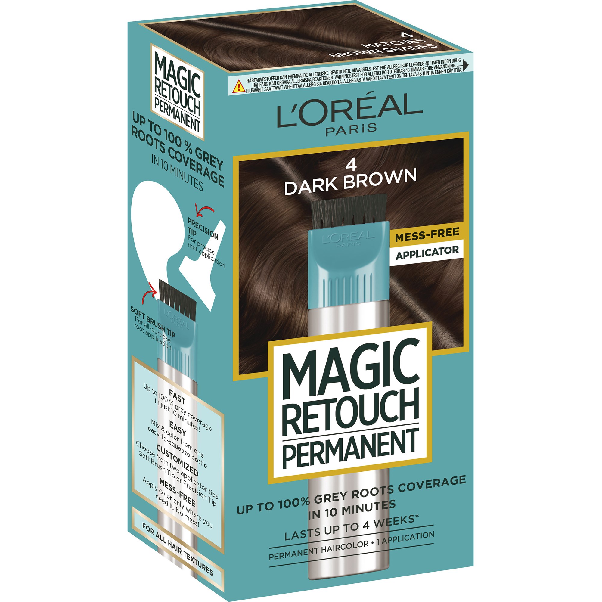 Läs mer om Loreal Paris Magic Retouch Permanent 4 Dark Brown