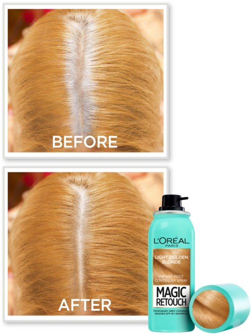 Loreal Magic Retouch Mid Blond Spray 75 Ml – Abdeckspray Für Graue Haare & Ansätze, Einfach Anzuwenden
