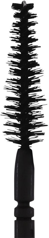A round brush with a black handle and black bristles, designed for cleaning bottles or narrow spaces.