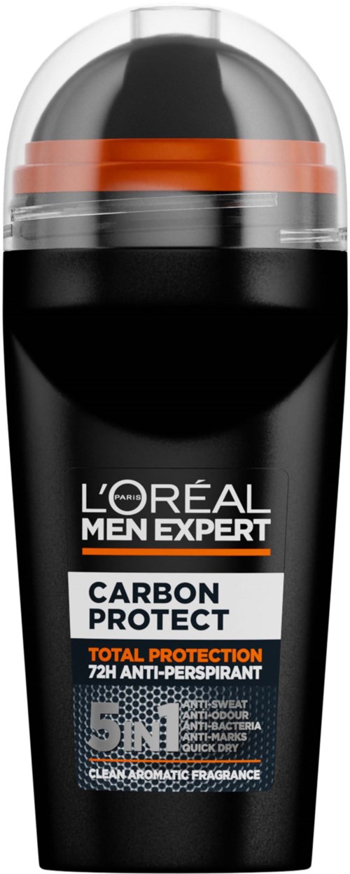 Loreal Paris Loreal Paris Men Expert Carbon Protect Total Protection 72H Anti-Perspirant Deodorant Roll On 50 ml