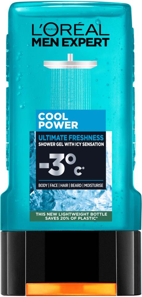 L'Oréal Paris Men Expert Cool Power Ultimate Freshness with Ice Technology Shower Gel 300 ml