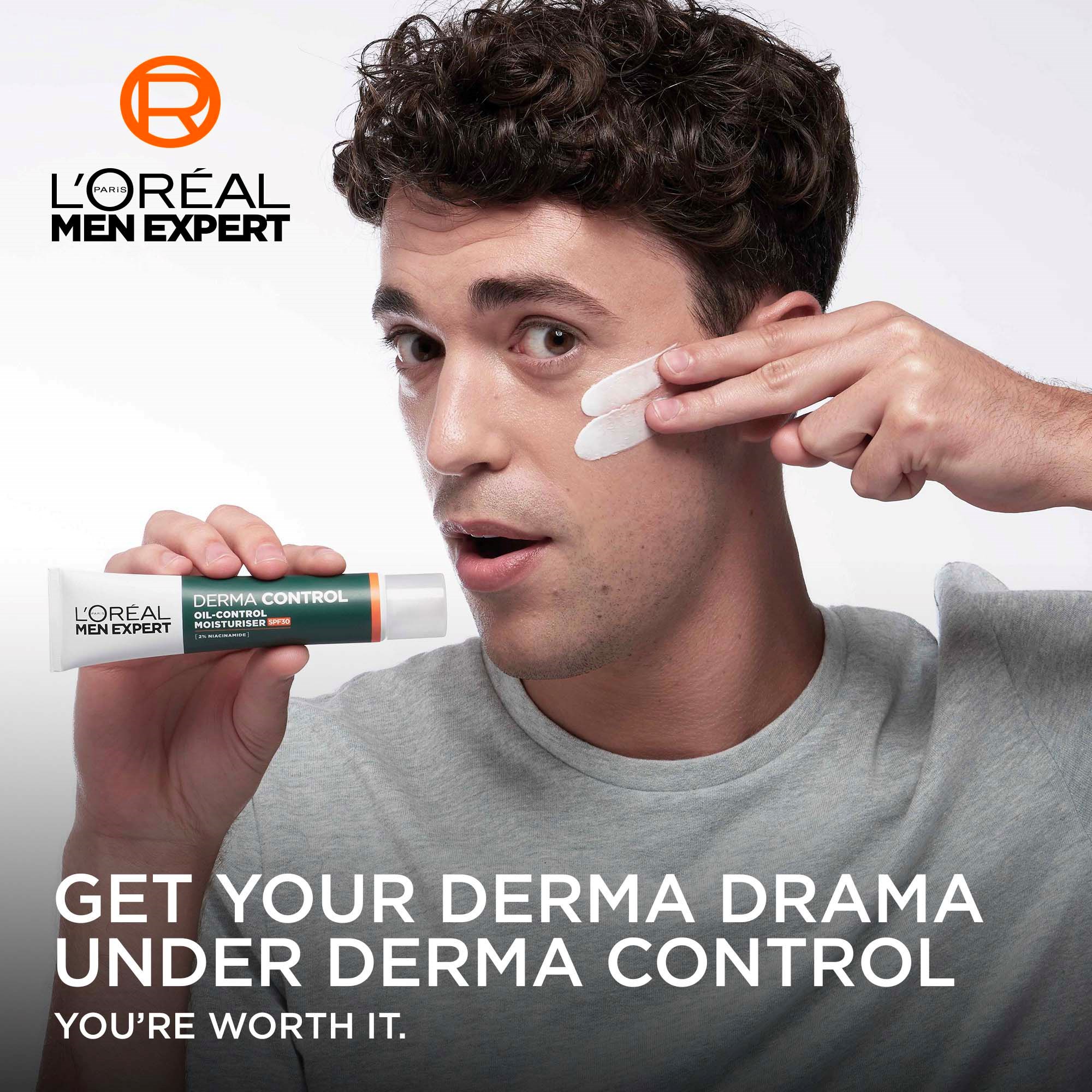 L'Oréal Paris Men Expert Derma Control Oil-Control Moisturiser SPF30 4 (obrázok 3)