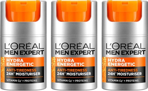 Loreal Paris Men Expert Hydra Energetic Moisturising Lotion 50 ml x 3