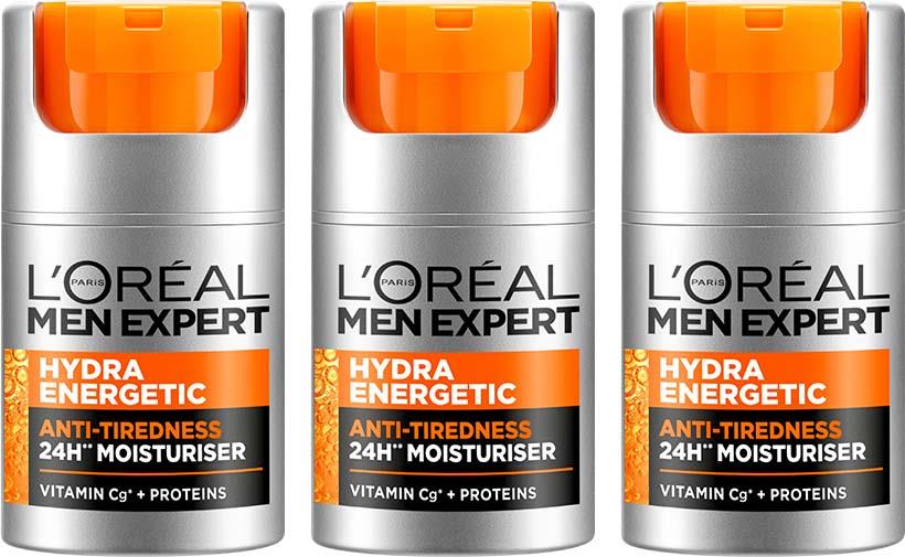 Loreal Paris Men Expert Hydra Energetic Moisturising Lotion 50 ml x 3