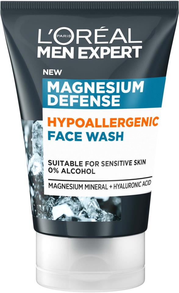 L'Oréal Paris Men Expert Magnesium Defence Hypoallergenic Face Wash  100 ml