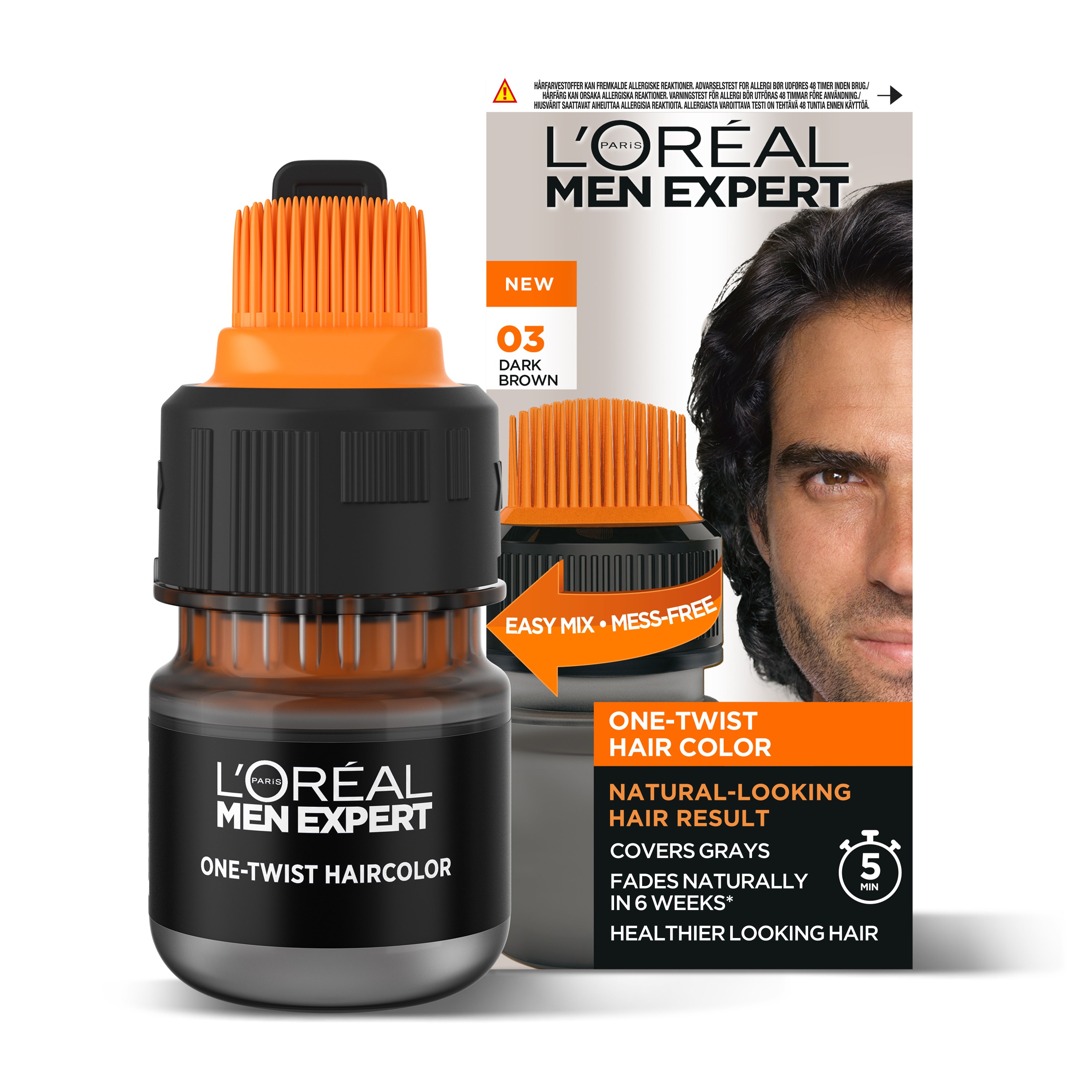 Loreal Paris Men Expert One-Twist Hair Color Dark Brown