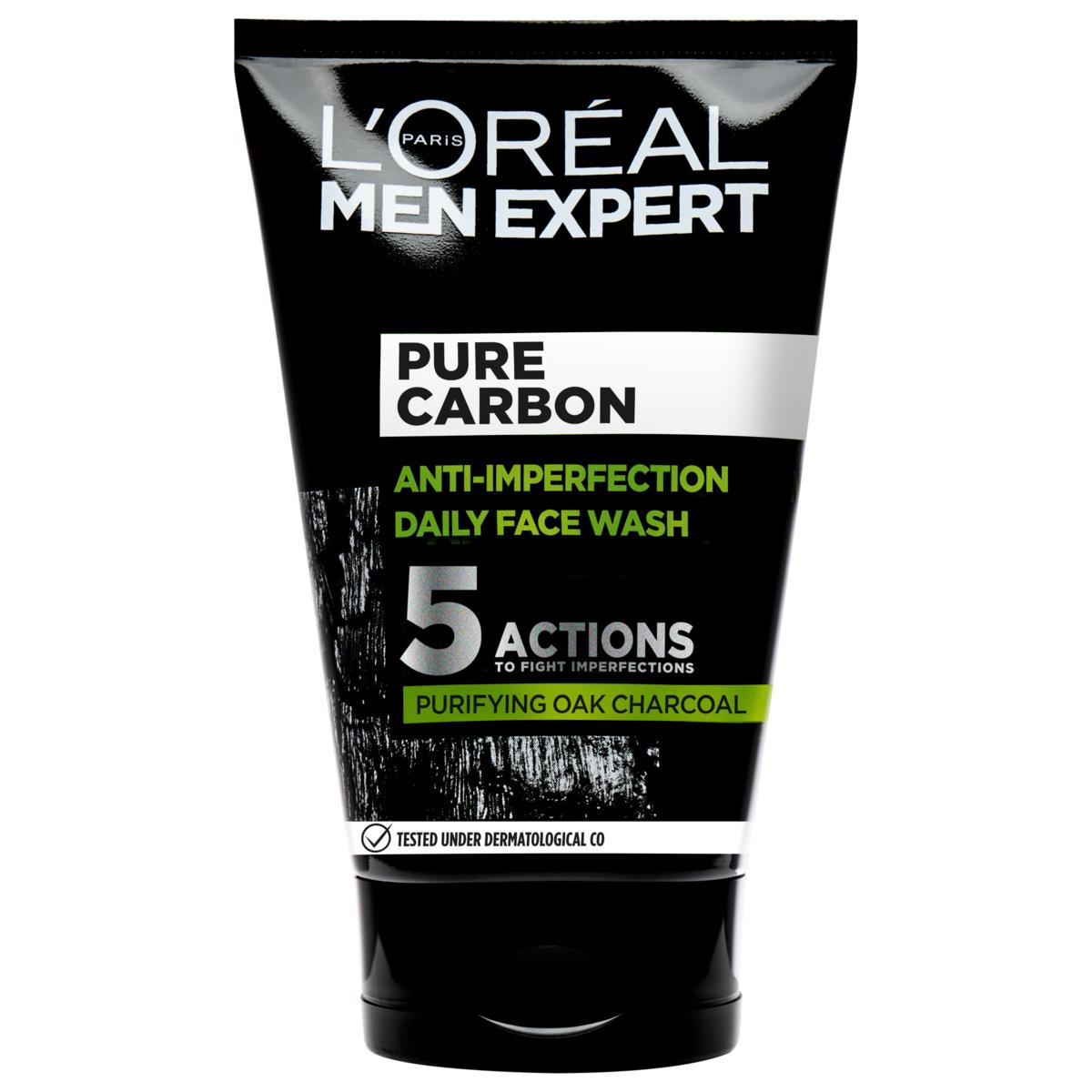Loreal Paris Pure Carbon Men Expert Anti-Imperfection Daily Face Wash 100 ml