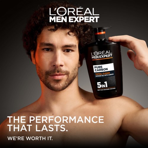 Гель для душа мужской L'Oreal Paris Men Expert Total Clean, с углём, 1000 мл — фото 4