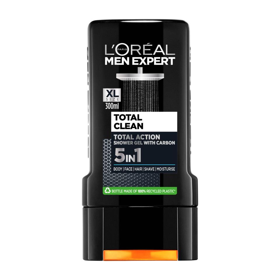 L'Oréal Paris Men Expert Total Clean Total Action with Carbon Shower Gel 300 ml