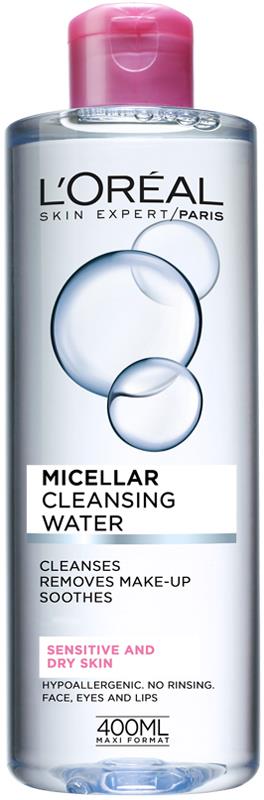 Loreal Paris Micellar Cleansing Water Face Toner Sensitive/Dry 400ml