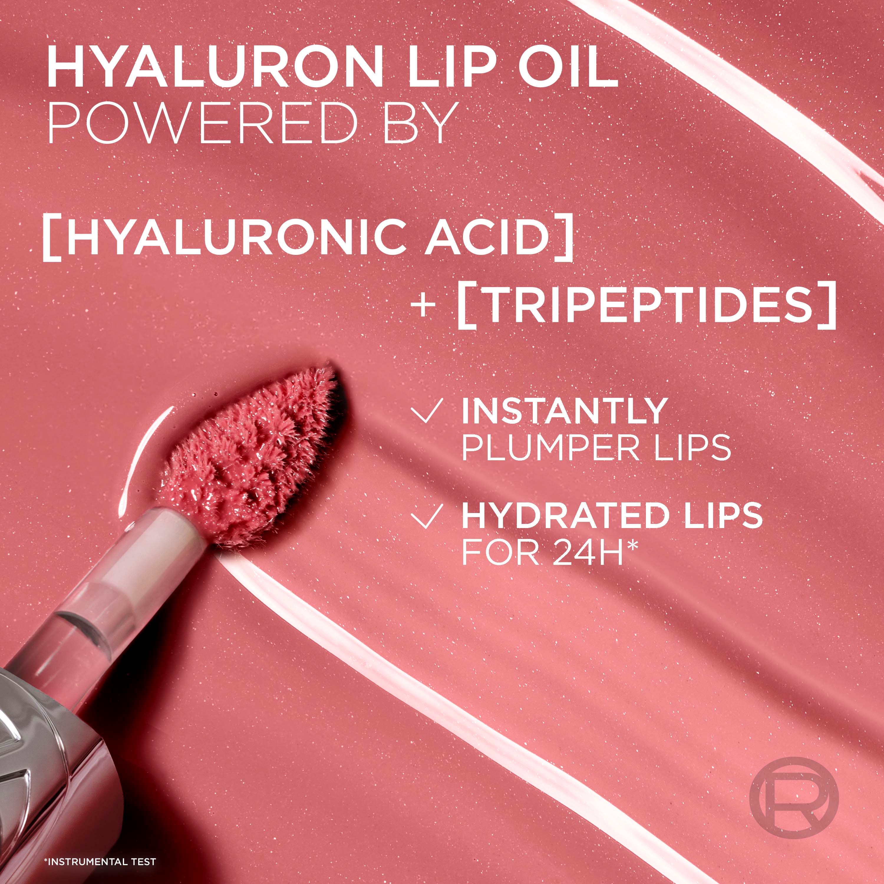 L'Oréal Paris Plump Ambition Hyaluron Lip Oil 641 Latte Glace (obrázok 5)